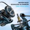 imageKastKing MegaJaws Elite Spinning Fishing Reel  621521 Gear Ratio Fishing Reel 395Lbs Max Drag Ultra Lightweight ampamp Powerful 101 Stainless BB for SaltwaterFreshwater Aerodynamic Reel RotorAPelagic BlueMegaJawsNyliPlex