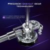 imageKastKing MegaJaws Elite Spinning Fishing Reel  621521 Gear Ratio Fishing Reel 395Lbs Max Drag Ultra Lightweight ampamp Powerful 101 Stainless BB for SaltwaterFreshwater Aerodynamic Reel RotorBPurpleMegaJaws EliteAluminum Alloy
