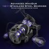 imageKastKing MegaJaws Elite Spinning Fishing Reel  621521 Gear Ratio Fishing Reel 395Lbs Max Drag Ultra Lightweight ampamp Powerful 101 Stainless BB for SaltwaterFreshwater Aerodynamic Reel RotorBPurpleMegaJaws EliteAluminum Alloy
