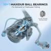 imageKastKing MegaJaws Elite Spinning Fishing Reel  621521 Gear Ratio Fishing Reel 395Lbs Max Drag Ultra Lightweight ampamp Powerful 101 Stainless BB for SaltwaterFreshwater Aerodynamic Reel RotorAPelagic BlueMegaJawsNyliPlex