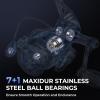 imageKastKing Megatron Spinning Reel Freshwater and Saltwater Spinning Fishing Reel Rigid Aluminum Frame 71 DoubleShielded StainlessSteel BB Over 30 lbs Carbon Drag CNC Aluminum Spool ampamp Handle6000