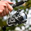 imageKastKing Megatron Spinning Reel Freshwater and Saltwater Spinning Fishing Reel Rigid Aluminum Frame 71 DoubleShielded StainlessSteel BB Over 30 lbs Carbon Drag CNC Aluminum Spool ampamp Handle6000