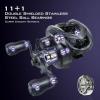 imageKastKing Mg12 Elite Baitcasting Fishing Reel Only 48 oz Magnesium Frame Patented AMB System Eliminating Backlashes Easily Cast Lures Down to 18 oz 111 Double Shielded BBS 751 Gear Ratio