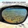 imageKastKing Raccoon Polarized Sport Sunglasses for Men and Women Wide Temple Wrap Ideal for Driving Fishing Cycling RunningEgloss Black Frame  Brownchartreuse Mirror