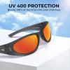 imageKastKing Raccoon Polarized Sport Sunglasses for Men and Women Wide Temple Wrap Ideal for Driving Fishing Cycling RunningGmatte Smoke Crystal Frame  Copperburgundy Mirror