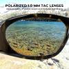 imageKastKing Raccoon Polarized Sport Sunglasses for Men and Women Wide Temple Wrap Ideal for Driving Fishing Cycling RunningH Gloss Demi Frame  Browngolden Bronze Mirror