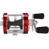 imageKastKing Rover Round Baitcasting Fishing Reel Perfect Conventional Reel for Catfish SalmonSteelhead Striper Bass and Inshore Saltwater Fishing Reel Reinforced Metal BodyRed