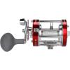 imageKastKing Rover Round Baitcasting Fishing Reel Perfect Conventional Reel for Catfish SalmonSteelhead Striper Bass and Inshore Saltwater Fishing Reel Reinforced Metal BodyRed