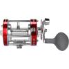 imageKastKing Rover Round Baitcasting Fishing Reel Perfect Conventional Reel for Catfish SalmonSteelhead Striper Bass and Inshore Saltwater Fishing Reel Reinforced Metal BodyRed