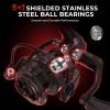 imageKastKing Royale Legend Fishing Reel  521621 Gear Ratio Spinning Reel Up to 22 Lbs of Carbon Drag 5171 Stainless Steel Ball Bearings Graphite Frame Asymmetric Spinning Reel Rotor DesignBlack 521 Royale Legend II