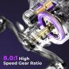 imageKastKing Royale Legend Pro Baitcasting Reels  AutoMag Dual Braking System Fishing Reel Arch Resistance Control 16 Lbs Carbon Drag 55oz Lightweight 801 Gear Ratio 11  1 Stainless Steel BB