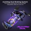 imageKastKing Royale Legend Pro Baitcasting Reels  AutoMag Dual Braking System Fishing Reel Arch Resistance Control 16 Lbs Carbon Drag 55oz Lightweight 801 Gear Ratio 11  1 Stainless Steel BB