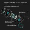 imageKastKing Spartacus II Baitcasting Fishing Reel 6oz Ultralight Baitcaster Reel Super Smooth with 176 LB Carbon Fiber Drag 721 Gear Ratio 39mm Palm Perfect Lower Profile DesignCLeftBlack Rhino721