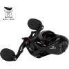 imageKastKing Spartacus II Baitcasting Fishing Reel 6oz Ultralight Baitcaster Reel Super Smooth with 176 LB Carbon Fiber Drag 721 Gear Ratio 39mm Palm Perfect Lower Profile DesignCRightBlack Rhino721