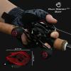 imageKastKing Spartacus II Baitcasting Fishing Reel 6oz Ultralight Baitcaster Reel Super Smooth with 176 LB Carbon Fiber Drag 721 Gear Ratio 39mm Palm Perfect Lower Profile DesignCLeftBlack Rhino721