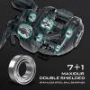 imageKastKing Spartacus II Baitcasting Fishing Reel 6oz Ultralight Baitcaster Reel Super Smooth with 176 LB Carbon Fiber Drag 721 Gear Ratio 39mm Palm Perfect Lower Profile DesignCLeftBlack Rhino721
