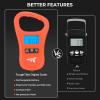 imageKastKing ToughTide Fishing Scale USB Charging 65lb Capacity UltraThin Digital Fish Scale LCD Display Ergonomic Handle Fish Scales Digital Weight Fishing Accessories for MenB Orange