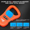 imageKastKing ToughTide Fishing Scale USB Charging 65lb Capacity UltraThin Digital Fish Scale LCD Display Ergonomic Handle Fish Scales Digital Weight Fishing Accessories for MenB Orange