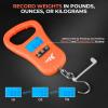 imageKastKing ToughTide Fishing Scale USB Charging 65lb Capacity UltraThin Digital Fish Scale LCD Display Ergonomic Handle Fish Scales Digital Weight Fishing Accessories for MenB Orange