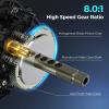 imageKastKing Verus Baitcasting Fishing Reel 2025 Model 6oz Ultra Lightweight Halo XII Magnetic Brake 91 MaxiDur Double Shielded Stainless Steel BB Up to 18 Lbs Max Drag 801721 Gear RatioARightBlack801