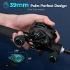 imageKastKing Verus Baitcasting Fishing Reel 2025 Model 6oz Ultra Lightweight Halo XII Magnetic Brake 91 MaxiDur Double Shielded Stainless Steel BB Up to 18 Lbs Max Drag 801721 Gear RatioARightBlack801