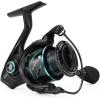 imageKastKing Verus Spinning Fishing Reel 2025 Model Ultra Lightweight 68oz Spinning Reel Aerodynamic Reel Rotor 621 Gear Ratio Up to 22lbs Max Drag EVA3A Cork Handle KnobsBlack