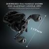 imageKastKing Zephyr Baitcasting Fishing Reel Halo XII Magnetic Braking System Baitcaster Reel 71 Double Shielded Stainless Steel BB 721 HighSpeed Gear Ratio 18lb Triple Disc Carbon Fiber DragALeft HandedBlack721