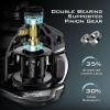 imageKastKing Zephyr Baitcasting Fishing Reel Halo XII Magnetic Braking System Baitcaster Reel 71 Double Shielded Stainless Steel BB 721 HighSpeed Gear Ratio 18lb Triple Disc Carbon Fiber DragALeft HandedBlack721