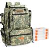 imageKastKing Bait Boss Fishing Tackle Backpack with Rod Holders4 Tackle BoxesRain Cover4543L Large Storage for Fishing GearD Dark Green Camouflage