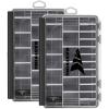 imageKastKing HyperSeal Waterproof Tackle Box 3600 and 3700 Tackle Trays Fishing Tackle Box Organizer with Removable Dividers Lure Box and Terminal Tackle StorageBlack36002 pack