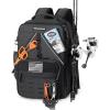 imageKastKing KarryAll KastMate Fishing Tackle BackpackWaterResistant Tackle Bag With 2 Rod HoldersFishing Gear and Equipment With Large Gear StorageBlackA Black