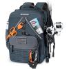 imageKastKing KarryAll KastMate Fishing Tackle BackpackWaterResistant Tackle Bag With 2 Rod HoldersFishing Gear and Equipment With Large Gear StorageBlackE Dark Gray