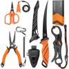 imageKastKing SteelStream Fishing Tool Set Fishing Gear  Corrosion Resistant Fishing Pliers Fillet Knife Fishing Scissors Fish Lip Gripper MultiFunctional Jaw Fishing Gifts for Men