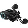imageKastKing Verus Baitcasting Fishing Reel 2025 Model 6oz Ultra Lightweight Halo XII Magnetic Brake 91 MaxiDur Double Shielded Stainless Steel BB Up to 18 Lbs Max Drag 801721 Gear RatioALeftBlack801