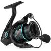 imageKastKing Verus Spinning Fishing Reel 2025 Model Ultra Lightweight 68oz Spinning Reel Aerodynamic Reel Rotor 621 Gear Ratio Up to 22lbs Max Drag EVA3A Cork Handle KnobsBlack