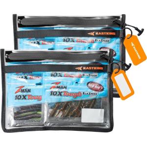 imageKastKing BaitShield Tackle Storage Bag Fishing Tackle Bag Sealed Edges WaterResistant Protection Durable ampamp Tough Build Large CapacityB 2 Pack  Large