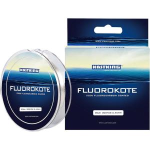 imageKastKing Fluorokote 100 Fluorocarbon Coated Fishing Line Fluorocarbon Leader Extreme ClarityFast SinkingShock Resistant High Abrasion Resistance15LB300Yard