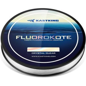 imageKastKing Fluorokote 100 Fluorocarbon Coated Fishing Line Fluorocarbon Leader Extreme ClarityFast SinkingShock Resistant High Abrasion Resistance17LB500Yard