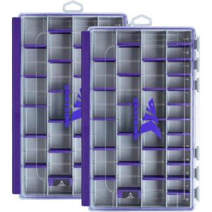 imageKastKing HyperSeal Waterproof Tackle Box  Royale Family Edition Waterproof 3600 and 3700 Tackle Trays Fishing Tackle Box Organizer with Removable Dividers37002 Pack