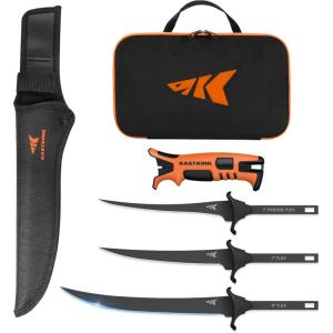 imageKastKing Interchangeable 3Blade Fillet Knife Kit Stainless Blades Ergonomic Handle Saltwater Resistant Includes CaseA3 Blades