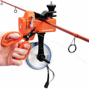 imageKastKing Kalibrate Fishing Line Spooler ampamp 5 Braid Scissors  WLine Counter Patented Accessories Portable Compact for Spinning ampamp Casting Reels  No Line Twist Fishing Gears Gifts for MenPatented Line Spooler  Scissor  Orange
