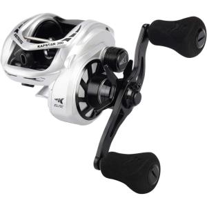 imageKastKing Kapstan Elite 300 Baitcasting Fishing Reel Low Profile Large Capacity Casting Reel Graphite Frame 35 lbs Drag 541 Ratio 81 Double ShieldedSS BB Centrifugal BrakingLeft Handed541