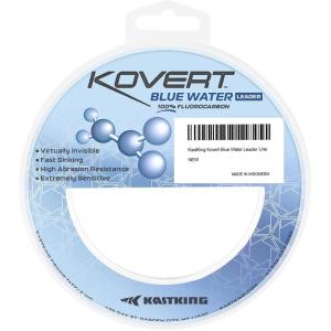 imageKastKing Kovert Blue Water 100 Fluorocarbon Fishing Line Clear Fishing Leader Extreme Clarity Fast Sinking Shock Resistant UltraLow Visibility Invisible Underwater High Abrasion Resistance50LB  059mm