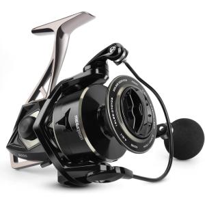 imageKastKing Megatron Spinning Reel Freshwater and Saltwater Spinning Fishing Reel Rigid Aluminum Frame 71 DoubleShielded StainlessSteel BB Over 30 lbs Carbon Drag CNC Aluminum Spool ampamp Handle6000