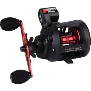 imageKastKing ReKon Round Baitcasting Fishing Reel Saltwater Inshore Surf Trolling Reel Up to 30LBS Powerful Max Drag Conventional Reel for Catfish Musky Bass Durable Graphite Frame for SaltwaterA Line Counter Size10 Left Handed
