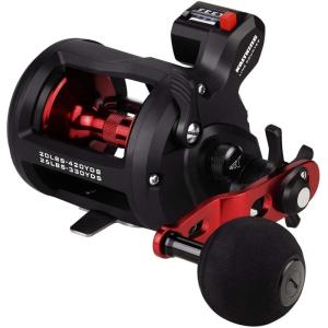 imageKastKing ReKon Round Baitcasting Fishing Reel Saltwater Inshore Surf Trolling Reel Up to 30LBS Powerful Max Drag Conventional Reel for Catfish Musky Bass Durable Graphite Frame for SaltwaterB Line Counter Size20 Right Handed