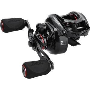 imageKastKing Spartacus II Baitcasting Fishing Reel 6oz Ultralight Baitcaster Reel Super Smooth with 176 LB Carbon Fiber Drag 721 Gear Ratio 39mm Palm Perfect Lower Profile DesignCRightBlack Rhino721