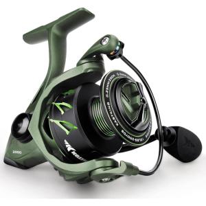 imageKastKing Spartacus II Fishing Reel  New Spinning Reel  Sealed Carbon Fiber 22LBs Max Drag  71 Stainless BB for Saltwater or Freshwater  Gladiator Inspired Design  Great FeaturesStryker Green