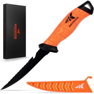 imageKastKing Speed Demon Pro Fillet Knife  Razor Sharp G4116 German StainlessSteel Blade Professional Level Knives for Filleting and Boning NonSlip Handles Includes Protective SheathA 5 bait knife