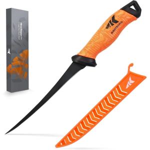 imageKastKing Speed Demon Pro Fillet Knife  Razor Sharp G4116 German StainlessSteel Blade Professional Level Knives for Filleting and Boning NonSlip Handles Includes Protective SheathG 7 flex fillet knife